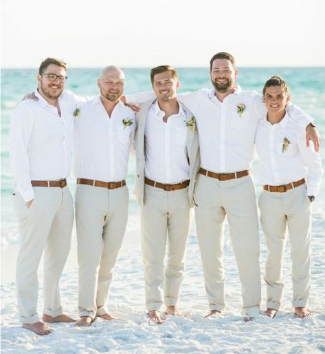 Beach Wedding Groom, Beach Wedding Outfit, Beach Formal, Casual Grooms, Beach Wedding Attire, Dream Beach Wedding, Wedding Outfit Men, Cabo Weddings, Wedding Abroad