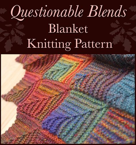 Questionable Blends Blanket - A Veined Mitred Square Blanket Knitting Pattern | Craft me Happy!: Questionable Blends Blanket - A Veined Mitred Square Blanket Knitting Pattern Mitred Squares Knitting Blanket, Knit Mitered Square Blanket, Mitred Squares Knitting, Knitted Blanket Patterns Free, Knit Blanket Squares Block Patterns, Knit Mitered Square, Modular Knitting, Knit Afghan, Knitted Blanket Squares