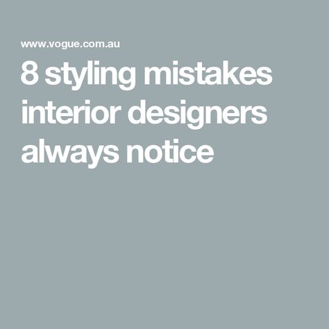 8 styling mistakes interior designers always notice Bio Ideas For Instagram, Interior Design Instagram, Ideas For Instagram, Bio Ideas, Instagram Bio, Interior Designer, Interior Designers, Interior Styling, Interior Design