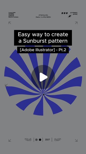 ZEET on Instagram: "An easy way to create a quick sunburst graphic in Adobe Illustrator in a few simple steps. [Pt.2] . . . . . . #graphicdesign #graphicdesigndaily #adobeillustrator #adobeillustratortutorial #illustratortips #designtips #designtipsandtricks #typography #posterdesign #hypebeast #logo #logodesign #logodesigner" Adobe Illustrator Typography, Illustrator Typography, Adobe Illustrator Tutorials, Design Hack, Illustrator Tutorials, Art Classroom, Adobe Illustrator, Poster Design, Typography