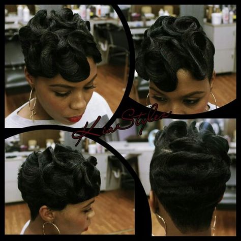 Dry waves Monday Hair, Hairstyles Everyday, Finger Waves Short Hair, Finger Wave Hair, Hairstyles Prom, Hairstyles Ponytail, Finger Waves, Short Sassy Hair, Hair Done