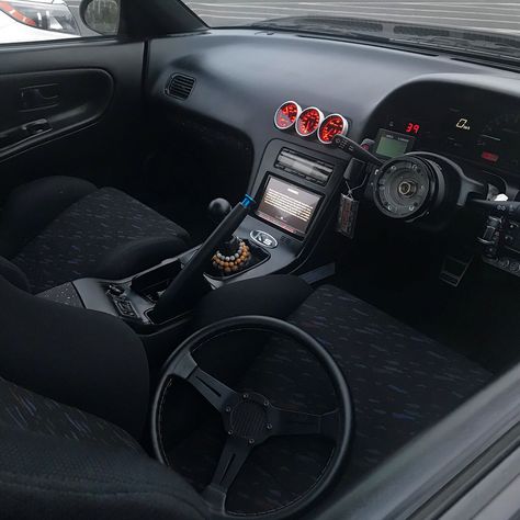 180sx Interior, Jdm Interior Ideas, S13 Interior, S13 Hatch, Jdm Interior, 240sx S13, Initial D Car, Nissan 180sx, Jdm Accessories