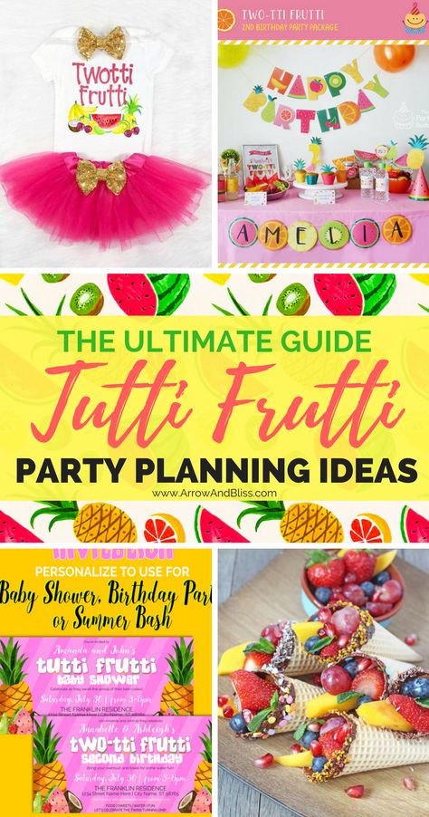 Two Tti Fruity Birthday, Twotti Fruity Party Food, Fruit Party Ideas, Twotti Fruitti, Tutti Fruity Party, Fruity Party, Twotti Fruity, Tutti Frutti Birthday Party, Cat Mad