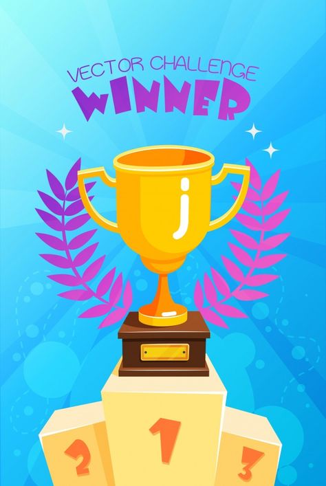 Winner Poster Design Ideas, Winner Poster Design, Winners Poster Design, Game Trophies, Trophy Poster, Winner Poster, Winner Trophy, Bubbles Background, Poster Design Ideas