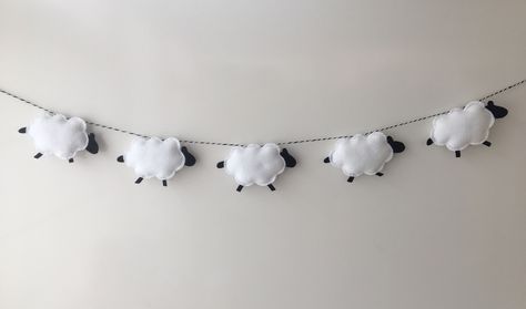 Sheep nursery decoration. Available handmade to order from makeitquirky.etsy.com Sheep Nursery Theme, Lamb Nursery Theme, Sheep Decorations, Baby Lamb Nursery, Sheep Nursery Decor, Tweed Patchwork, Eid Activities, 14th Birthday Party Ideas, Sheep Nursery