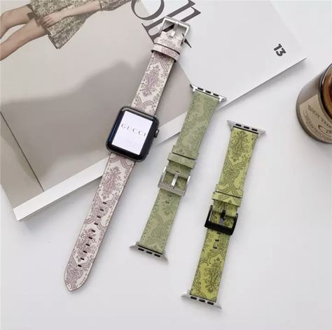 Apple Watch Bracelets, Apple Band, Apple Watch Bands Leather, Leather Watch Bands, Apple Watch Strap, Apple Watch Series, Printed Leather, Green Leather, Leather Band