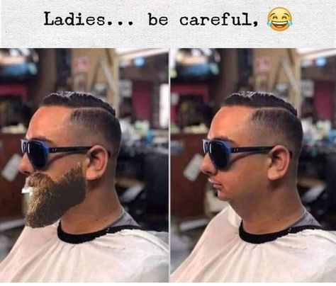 Beard Vs No Beard, Depp Heard, Beard Funny, No Beard, Beard Humor, Latest Jokes, Not Sorry, Fresh Memes, Weird Pictures