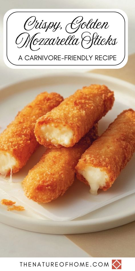 Discover the ultimate crispy, golden mozzarella sticks with this carnivore-friendly recipe. Perfect for your Carnivore Diet Recipes & Ideas board, these delicious sticks are easy to make and packed with flavor. Save this pin and click for the full recipe and step-by-step instructions. Enjoy a satisfying and carnivore-approved snack that's perfect for any occasion. Dairy Free Carnivore Recipes, Carnivore Appetizer Recipes, Carnivore Nachos, Air Fryer Carnivore Recipes, Carnivore Side Dishes, Carnivore Snack Ideas, Carnivore Diet Snacks, Carnivore Appetizers, Carnivore Dessert