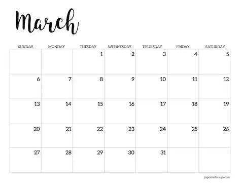 March 2022 calendar printable. Our 2022 monthly calendar printable will help you stay organized in the school year. Studie Hacks, Printable Calendar Pages, Paper Trail Design, Free Printable Calendar Templates, Back To School Pictures, At A Glance Calendar, Printable School, September Calendar, Trail Design