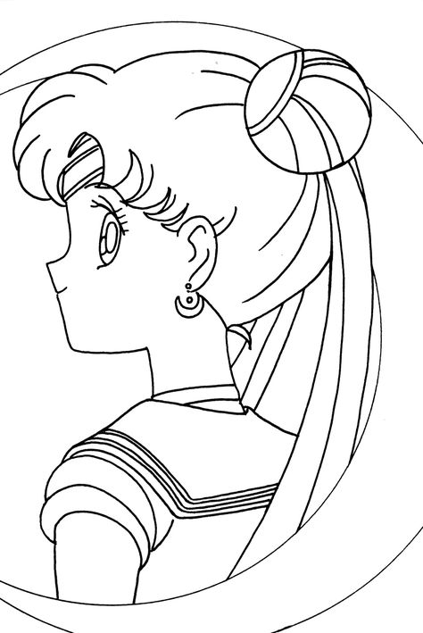 Sailor Moon Coloring Pages, Moon Coloring Pages, Sailor Moon, Line Art, Coloring Pages, Deviantart, Moon, Humanoid Sketch, Disney Characters