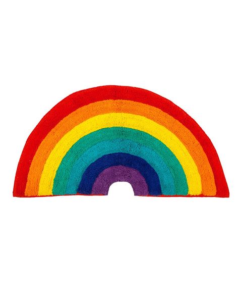 Rainbow Rug by sunnylife - rug - ban.do Rainbow Wallpapers, Kids Bathroom Ideas Shared, Rainbow Bathroom, Bedroom Rainbow, Rainbow Bedroom, Bedroom Mat, Colorful Playroom, Rainbow Rug, Rainbow Room