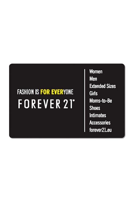 Forever 21 Gift Card - Tops - 9000000000 - Forever 21 EU English Forever 21 Gift Card, Forever 21 Shoes, Birthday Wishlist, The Authority, Shop Dresses, For Everyone, Latest Trends, Forever 21, Cards Against Humanity