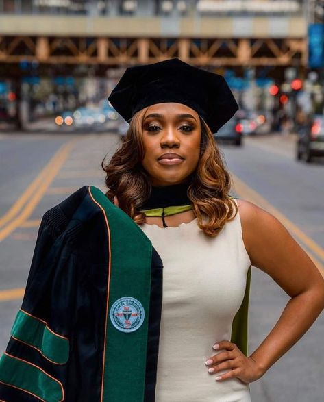 Black Woman Phd Graduate, Doctoral Photoshoot, Doctorate Photoshoot, Doctor Graduation Pictures, Doctoral Graduation Pictures, Med School Graduation Pictures, Medical School Graduation Pictures, Phd Photoshoot, Phd Graduation Photos