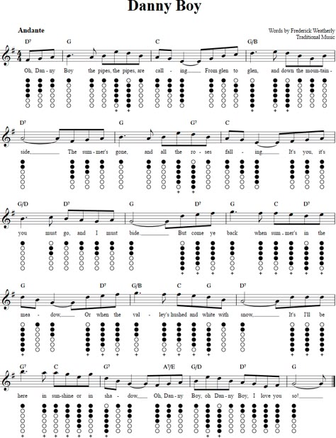 Banjo Tabs Tablature Sheet Music, Penny Whistle, Tin Whistle Sheet Music, Tinwhistle Music, Tin Whistle Notes, Tin Whistle Tabs Songs, Fife Instrument, Irish Tin Whistle, Native American Flute Sheet Music 6 Hole