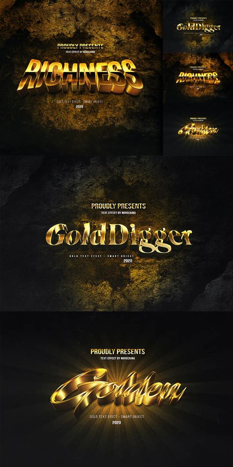 Gold Text Effect Photoshop, Chalkboard Text, Photoshop Text Effects, Photoshop Styles, Photoshop Text, Gold Gradient, Jewelry Logo, Gold Text, Word Design