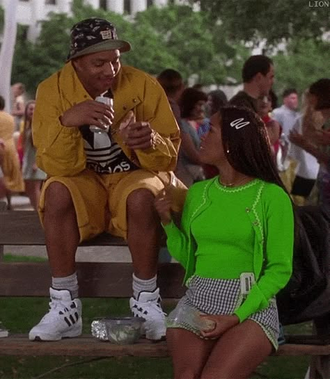 90s Couples, Grunge Style Outfits, Clueless Aesthetic, Black 90s Fashion, Clueless Movie, Clueless 1995, Looks Hip Hop, Soft Grunge Outfits, Stacey Dash