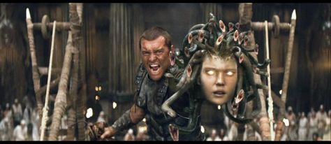 Clash of the Titans Perseus And Medusa, Greek Mythological Creatures, Vincent Regan, Wrath Of The Titans, Alexa Davalos, Medusa Gorgon, Medusa Art, Snake Hair, Son Of Zeus