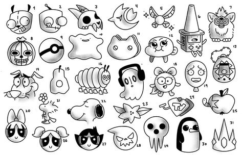 Flash #2 for today’s event starting @ 1‼️‼️ so excited to do any of these! #tattooapprentice #tattooapprenticeship #tattooart #adventuretimetattoo #powerpuffgirltattoo #invaderzimtattoo #undertaletattoo #owlhousetattoo #legendofzeldatattoo Pokemon Flash Sheet, Cute Halloween Flash, Adventure Time Tattoo, Halloween Flash, Tattoo Apprenticeship, Scary Tattoos, Flash Sheet, Tattoo Business, Tattoo Apprentice