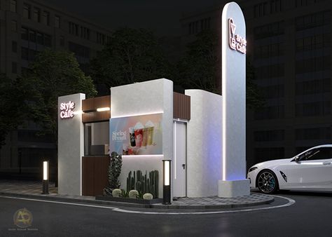 Creative Coffee Shop Design, Faculty Of Engineering, Pinterest Home Decor Ideas, Drive Thru Coffee, Mini Cafe, Retail Facade, Detail Oriented, Commercial Complex, Cafe Shop Design