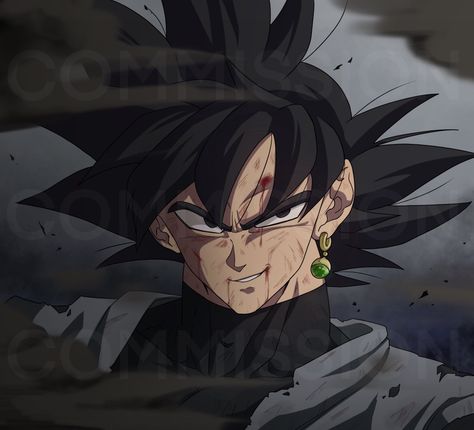 Goku Black Fanart, Goku Black Manga, Goku Black Pfp, Dark Goku, Goku Black Icon, Goku Art, Dbz Memes, Goku And Chichi, Black Goku