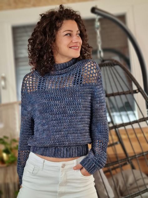 Fancy Sweater, Crochet Jumper, Girls Summer Tops, Double Crochet Stitch, Yarn Sizes, Single Crochet Stitch, Crochet Vest, Sweater Crochet Pattern, Unique Crochet