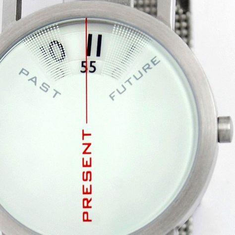 Past-Present-Future-Watch  There is no time like the present. Future Graphic Design, Le Manoosh, Future Watch, Wooden Watches For Men, Time Keeper, Past Present Future, Crystal Watches, Wooden Watch, Unisex Watches