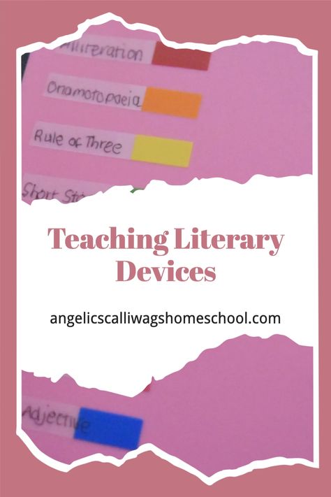 This is a seamless way of incorporating the teaching of Literary Devices, as well as keeping a record for use in the student's own writing Different Writing Styles, Rule Of Three, Literary Devices, Read Aloud Books, How To Homeschool, Homeschool Activities, Reference Book, Avid Reader, Writing Styles