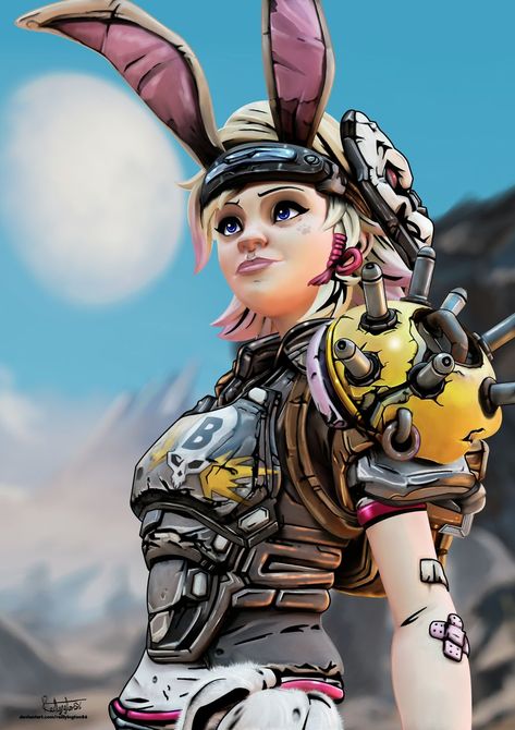 Crunk Bunny (AKA Tiny Tina) by Reillyington86 on DeviantArt Tiny Tina Borderlands, Borderlands 1, Borderlands Series, Borderlands Art, Tales From The Borderlands, Tiny Tina, Borderlands 3, Old Video, Game Character Design