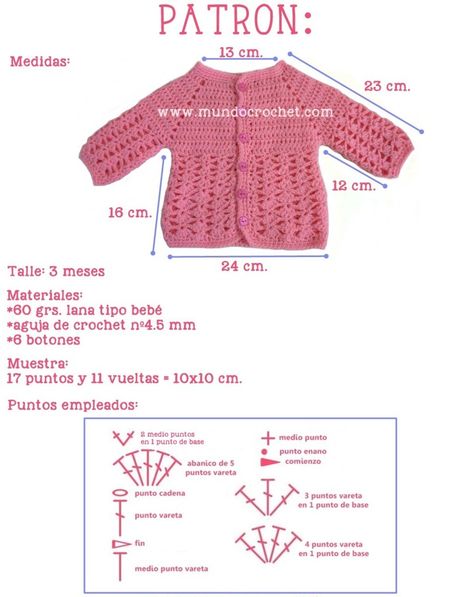 Diy Crochet Cardigan, Crochet Baby Sweater Pattern, Crochet Baby Girl Dress, Crochet Baby Sweaters, Crochet Baby Sweater, Baby Sweater Patterns, Crochet Baby Cardigan, Baby Cardigan Knitting Pattern, Crochet Bebe