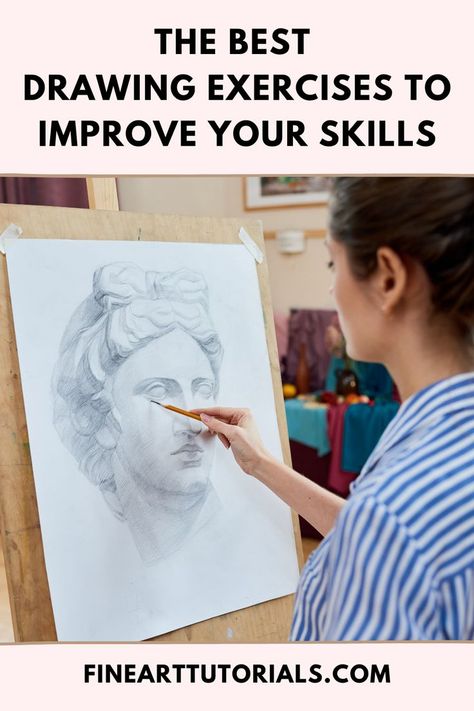 Face Dimensions Drawing, Realism Exercises, Face Drawing Exercises, Drawing Different Ages, How To Study Art, Sketching Practice Exercises, How To Draw A Portrait, Portrait Drawing Techniques, Drawing Exercises For Beginners