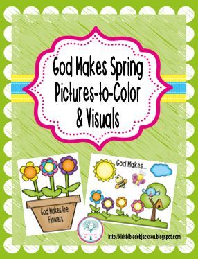 Spring Bible Lessons For Kids, Spring For Preschool, School Quizzes, Bible Preschool, Preschool Sunday School Lessons, April Preschool, Religion Activities, Toddler Bible, Spring Crafts Preschool