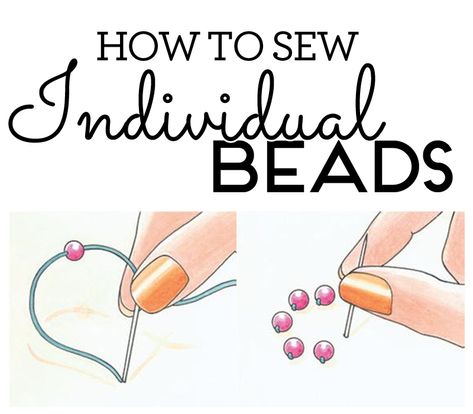 How to sew individual beads How To Do Beading On Fabric, How To Sew Beads On Fabric, Crazy Quilting Ideas, Tambour Beading, Sewing Machine Reviews, Feather Stitch, Sewing Bee, Bead Embroidery Tutorial, Hand Embroidery Projects