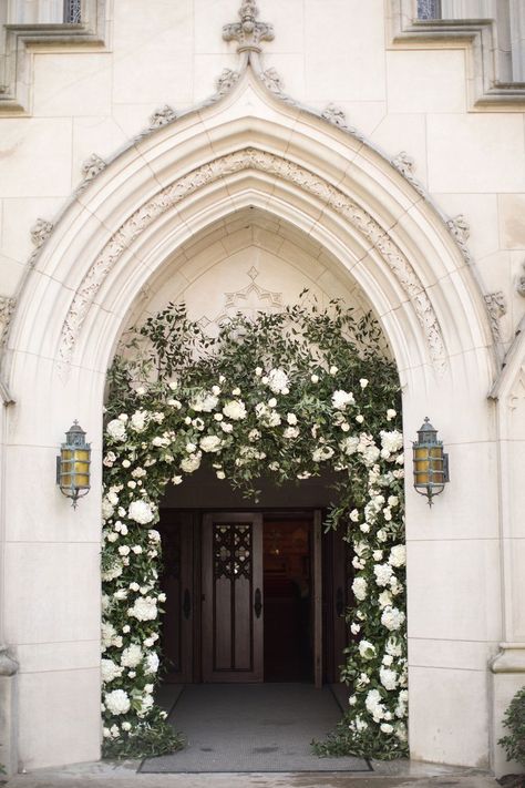 Church Entrance, Wedding Church Decor, Church Wedding Flowers, Church Wedding Ceremony, Church Wedding Decorations, Church Flowers, Wedding Entrance, Wedding Inside, Church Ceremony