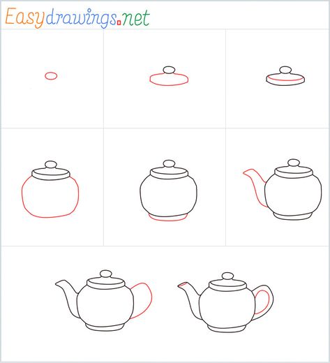 How To Draw A Teapot Step by Step - [8 Easy Phase] Teapot And Cup Drawing, How To Draw A Teacup, Easy Teacup Drawing, How To Draw A Teapot Step By Step, Tea Pot Drawing Simple, How To Draw A Tea Pot, How To Draw A Tea Cup Step By Step, Teapot Art Drawing, Simple Teapot Drawing