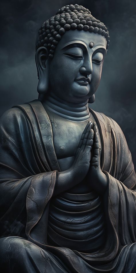 Buddha with the mesmerizing blend of realistic detail and mystical elements. His closed eyes and serene expression exude inner peace, while a warm light and pulsing aura suggest divine energy. Arte Ganesha, Buda Wallpaper, Buddha Wallpaper Iphone, Buddhism Wallpaper, Dr Ambedkar Hd Wallpaper New, Lord Buddha Wallpapers, Mystical Elements, Buddha Tattoo Design, Buddhist Art Drawing