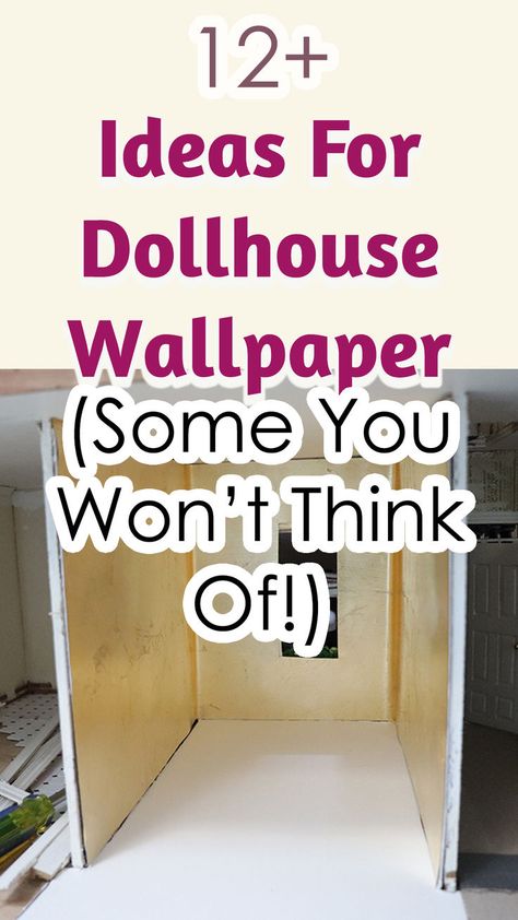 12 Dollhouse Wallpaper Material Ideas For Miniature DIY Projects. Use this list for your DIY dollhouse remodel and wallpaper designs. Dollhouse DIY Ideas Projects | building a dollhouse diy ideas simple | how to build a doll house diy | doll house makeover | doll house makeover diy ideas