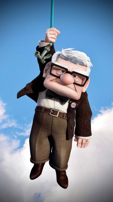 Cute Movie Characters, Glass Stairs Design, Flashes Tattoo, Animation Images, Carl Fredricksen, Scarecrow Festival, Up 2009, Up Wallpaper, Up Pixar