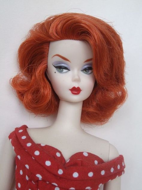 Red Hair Barbie, Red Hair Doll, Classic Barbie, Gala Gown, Barbies Pics, Pose Dolls, Barbie Dress Fashion, Barbie Hair, Silkstone Barbie