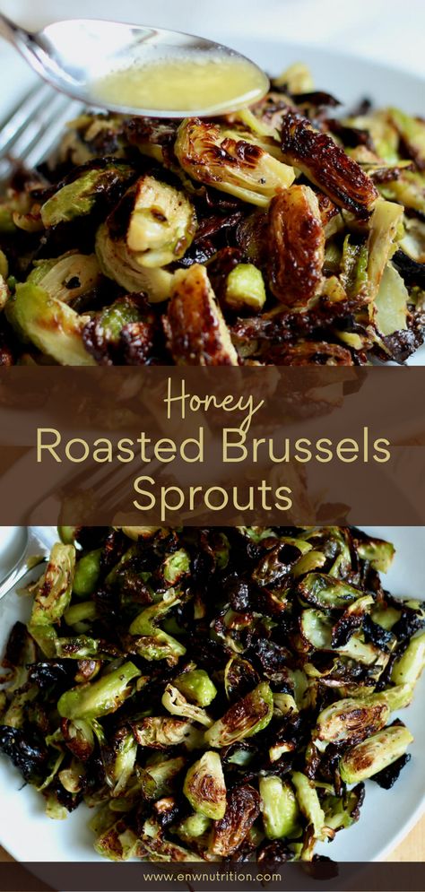 Indulge in the unforgettable flavors of our mouthwatering Honey Roasted Brussels Sprouts recipe! Elevate your Thanksgiving side dishes with these tender, caramelized brussels sprouts, roasted to perfection and delicately glazed with luscious honey. As the ultimate roasted vegetable side dish, each bite is a symphony of sweet and savory, leaving you craving for more. A delightful addition to any meal, these Brussels sprouts are destined to steal the spotlight on your dining table! Honey Roasted Brussel Sprouts, Honey Brussel Sprouts, Roasted Brussel Sprouts Oven, Roasted Brussels Sprouts Recipe, Brussel Sprout Recipes Roasted, Roasted Sprouts, Sprouts Recipe, Roasted Brussels Sprouts, Sprout Recipes