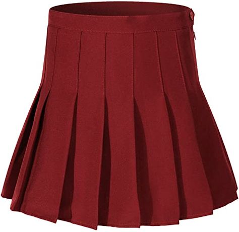 Amazon.com: Beautifulfashionlife Women Short Mini Pleated Versatile Tennis Sports Skirts (Wine red): Clothing Big Skirts, Plaid Pleated Mini Skirt, Pleated Tennis Skirt, Tennis Skirts, School Dresses, Golf Skirts, Sports Skirts, Suit Fabric, Tennis Clothes