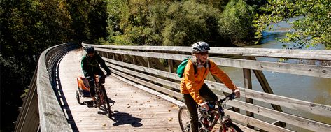 One of West Virginia’s mountain rail trails sticks out above and beyond the rest when it comes to scenic beauty: the Greenbrier River Trail. The trail spans a whopping 78 miles, designed for hikers, mountain bikers, cross-country skiers and horseback riders. If you’re looking for solitude, you’ll find it here. The Greenbrier River Trail... Read More Monongahela National Forest, The Greenbrier, Bicycle Trail, Cross Country Skier, Float Trip, Scenic Railroads, Horseback Rider, River Trail, New River