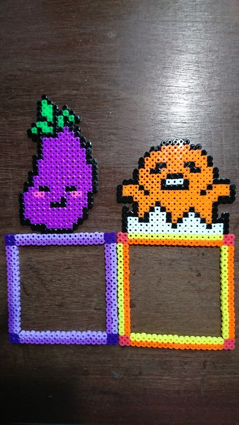 Gudetama Perler Beads, Gudetama Perler, Perler Bead Light Switch Frames, Perler Projects, Kandi Ideas, Perler Art, Beads Design, Hama Beads Design, Beads Designs