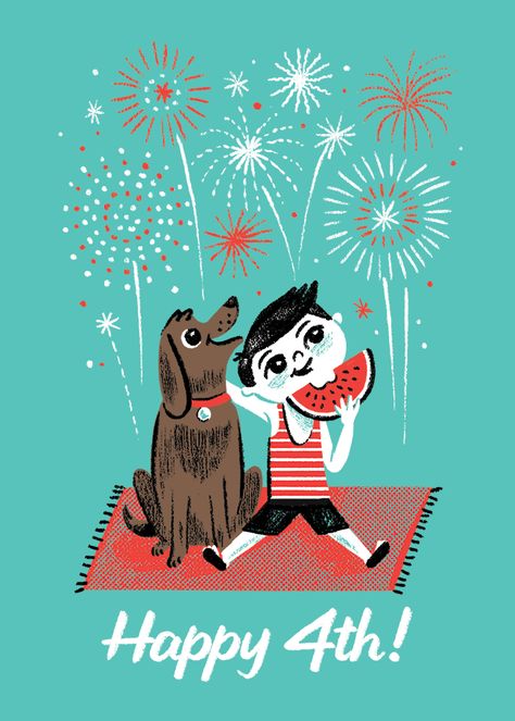 July Illustration, Character Challenge, Fourth Of July Quotes, Closed Today, Naive Illustration, Art Sketches Doodles, Summer Illustration, Love Illustration, Pranayama