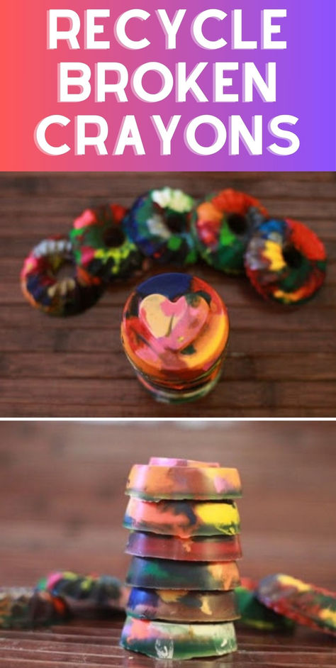 Kids will love this! Recycle old crayons into cool new shapes. Easy craft, reduces waste, perfect for rainy days. #kidcrafts #recycle #upcycle #crayons #zerowaste Upcycle Crayons, Easy Craft For Kids, Crayon Crafts, Broken Crayons, Easy Craft, Craft For Kids, Upcycled Crafts, Easy Crafts For Kids, Creative Kids