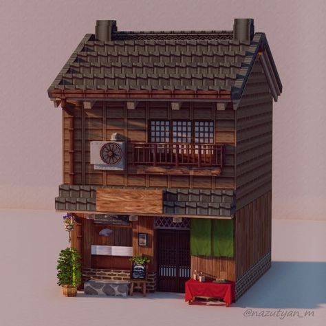 nazuna: on Instagram: “Japanese Dumpling Shop. Textures and Mods "MiniaTuria" #minecraft #minecraftbuild #minecraftmod #minecraftart #minecraftcreative…” Minecraft Japanese Room Ideas, Small Japanese Style Minecraft House, Minecraft Japanese Apartment, Japanese Modern House Minecraft, Japanese Room Minecraft, Minecraft Japanese Mansion, Japanese Minecraft Builds House, Japanese Shop Minecraft, Minecraft Japanese Street