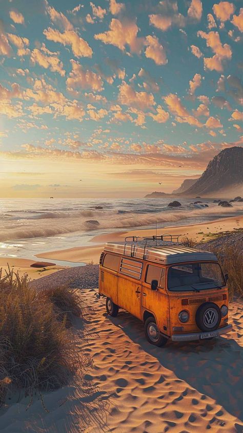 Van Tour, Surf Vibes, Dream Place, Vacation Mood, Surf Shack, Vw Van, Beautiful Sights, Travel Beach, July 16