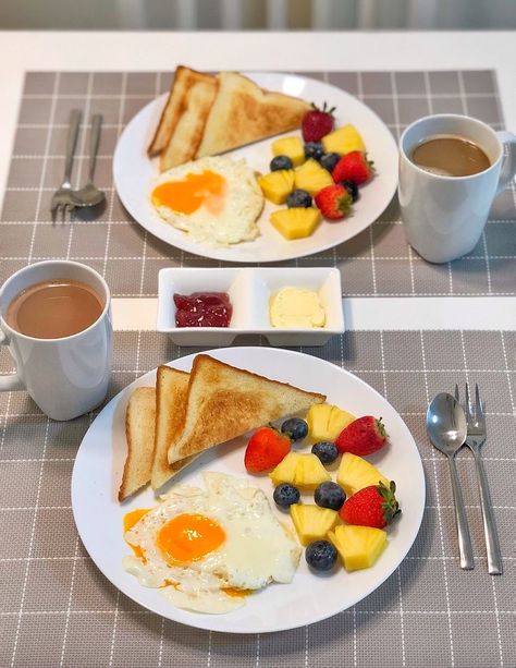 K Food, Food Breakfast, Healthy Food Motivation, Healthy Lifestyle Food, Easy Healthy Breakfast, Breakfast Foods, Food Platters, Food Videos Cooking, Morning Food