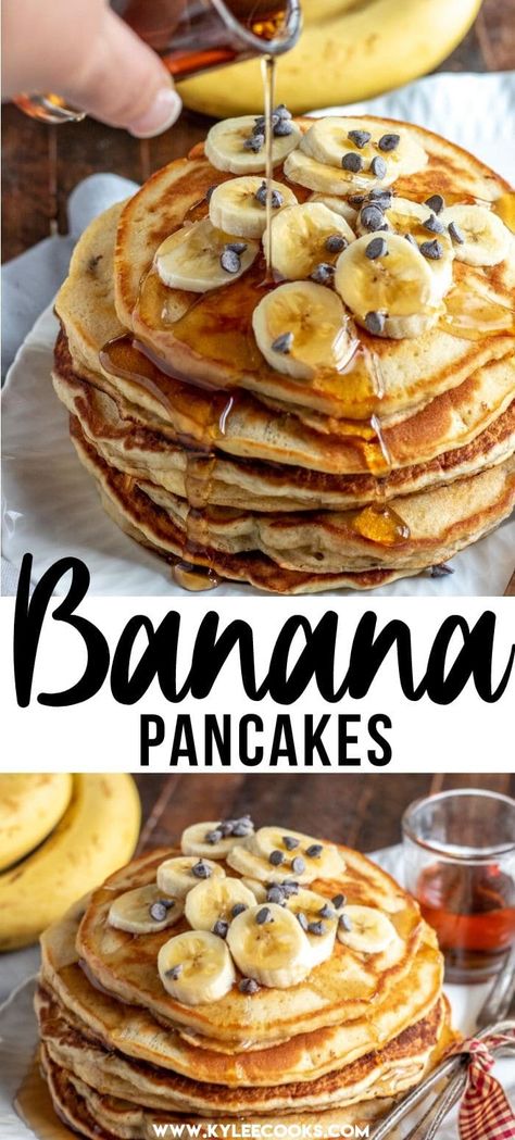 Pancake Banane, Banana Pancake Recipe, Pancakes Banana, Gluten Free Banana Pancakes, Easy Banana Pancakes, Pancakes Vegan, Banana Pancake, Banana Pancakes Recipe, Brunch Time