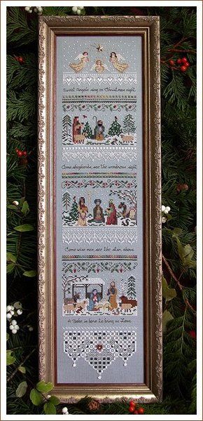 Carol Singers, Cross Stitch Sampler Patterns, Xmas Cross Stitch, Cross Stitch Love, Cross Stitch Samplers, Cross Stitch Patterns Christmas, Noel Christmas, Christmas Nativity, Christmas Embroidery