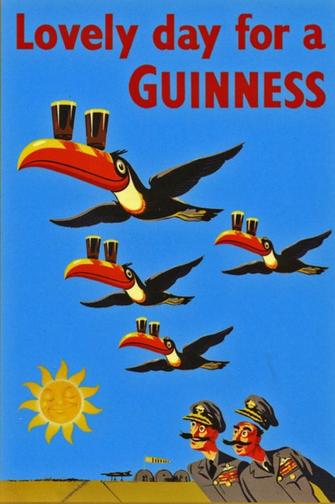 Guinness Advert, Dark Irish, Beer Illustration, Guinness Beer, Beer Ad, Beer Brands, Art Deco Posters, Best Beer, Guinness